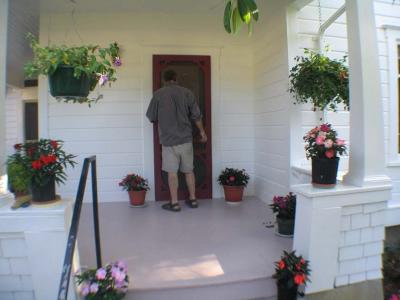 porch at Brook house