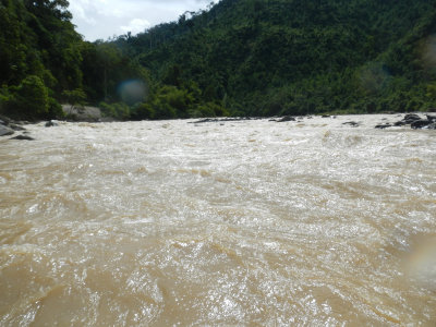 On the rapids.