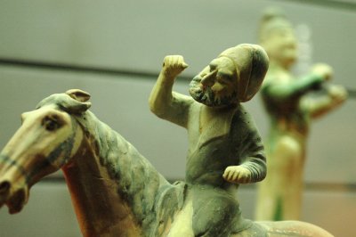 Pakistani Merchant, Tri-colors Pottery, Tang Dynasty, Shaanxi State History Museum