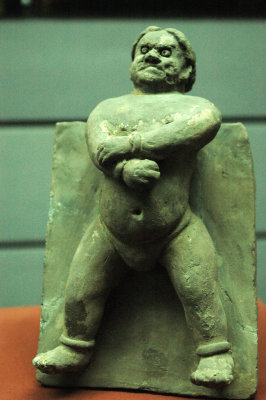 Japanese Sumo Wrestler, Tri-colors Pottery, Tang Dynasty, Shaanxi State History Museum