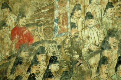 Prince Yi De on Royal Hunting , Prince Yi De Mausoleum, Tang Dynasty