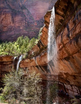 Zion NP Lower Falls at Emerald Pools