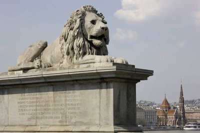Chain Bridge, the lion without tongue