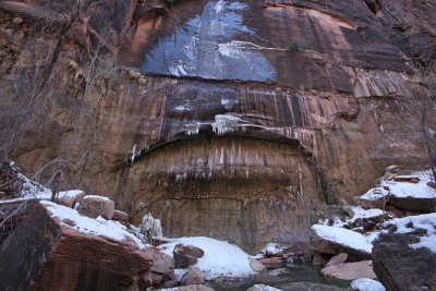 Ice Cascade at Riverside Walk