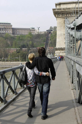 Couple in the Chain Bridge