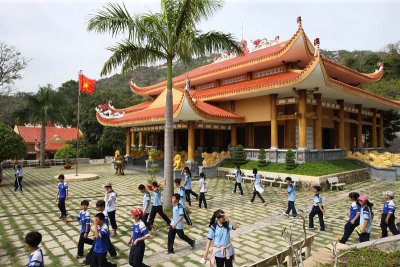 Temple at Caves Minh Dam