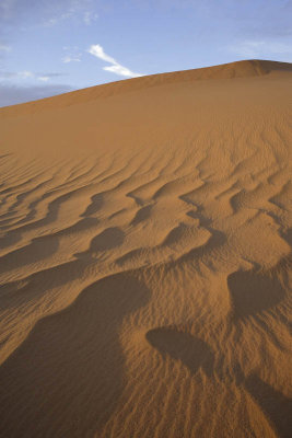 The end of the day at the desert