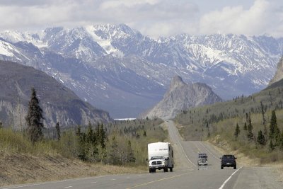 The road near Matanuska Glacier