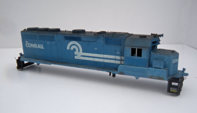 I used Ceramcoat brand Acrylic Blue Jay full strength to get the very light fade in places