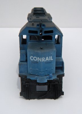 Front showing the fading and weathering