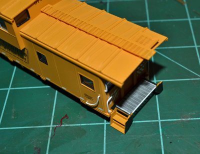 Test fitting the shell back on after replacing the end platform