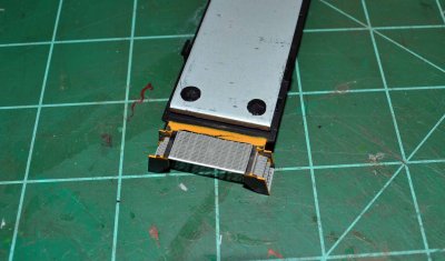 Three steps up to the platform, just like a Katy caboose should have
