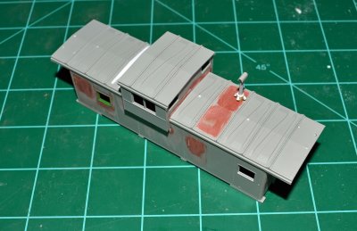 Test fitting the raised copula, I have also cut in the new window's on each side.
