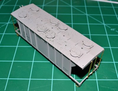 All angle and brass wire is drilled, pinned and glued in place