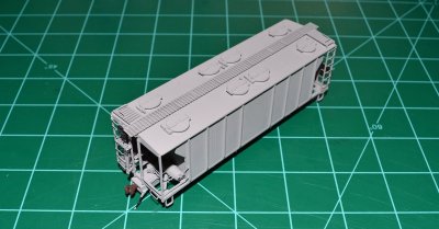 Car is now primed with SP lettering grey