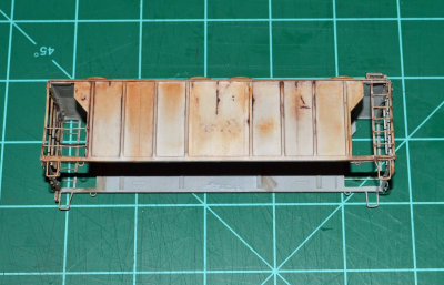Next I came in with orange oxide for the rust