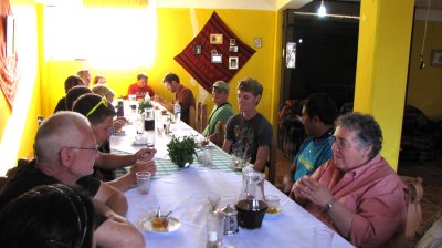 A fulfilling Lunch of guinea pigs, potatoes, soup and much more.