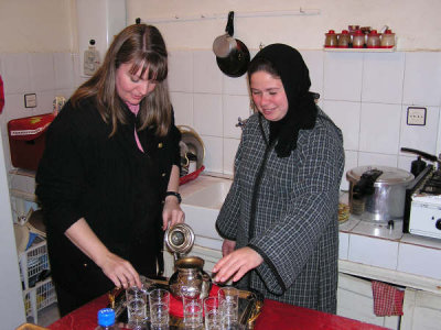 Helping Sophia in the Kitchen