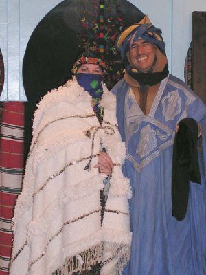 Dressed as a Tuareg Bride with my New Husband
