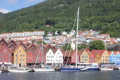 Bergen著名的老式建築區
