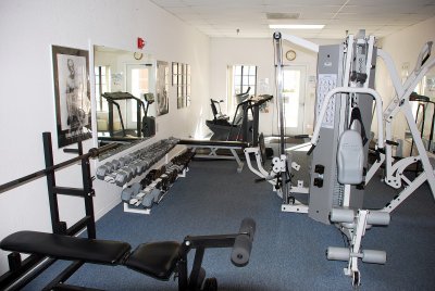 THE FITNESS CENTER  IS ONE OF THE BUSIEST PLACES  AT JOJOBA HILLS