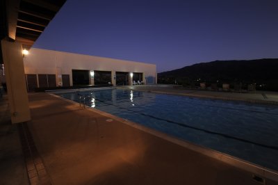 AND THE POOL AREA AT NIGHT UNDER THE STARS IS HEAVENLY