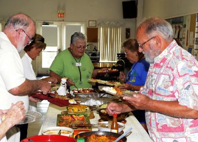 MEALS ARE PREPARED AND SERVED BY VOLUNTEERS