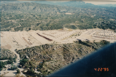 AN AERIAL PHOTO OF THE RESORT AS IT NEARED INITIAL COMPLETION
