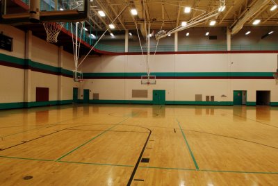THE FITNESS SPORTS CENTER HAS SEVERAL BASKETBALL COURTS