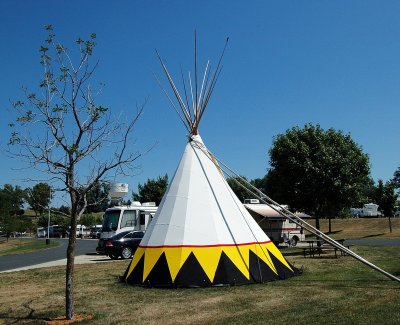 DAKOTAH MEADOWS HAS AUTHENIC TEPEES THAT CAN BE RENTED FOR A NIGHTS STAY OR MORE
