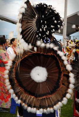 THE FEATHERS IN THIS REGALIA CREATED A VISUAL EFFECT THAT BEGGED TO BE PHOTOGRAPHED