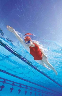 TOTAL IMMERSION SWIMMING IS LOW, LEAN, SLEEK AND RELAXED=ONE SWIMS LIKE A FISH