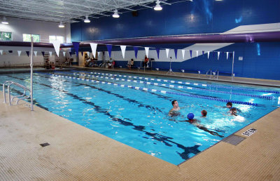 THE LAP POOLS AT MOST FITNESS CENTERS ARE USED FOR OTHER AQUATIC ACTIVITIES LIKE WATER AEROBIC CLASSES