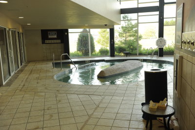 I TRIED SWIMMING AGAINST THE CURRENT IN THE WALKING POOL BUT COULD NOT KEEP UP FOR MORE THAN 30 SECONDS
