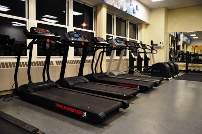 MANY OF THE TREADMILLS HAVE A BUILT IN ENTERTAINMENT CENTER AND CONTROLS FOR SPEED AND DEGREE OF INCLINE