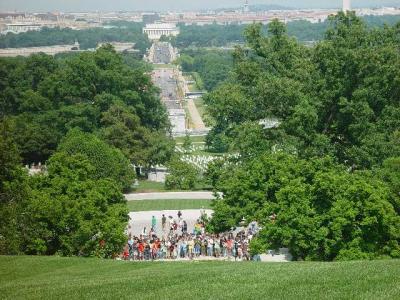 FAMOUS ROAD FROM THE CAPITOL TO ARLINGTON CEMETERY TAKEN FROM THE LEE MANSION