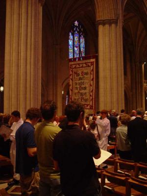 THE MASS AT THE NATIONA CATHEDRAL WAS MOVING