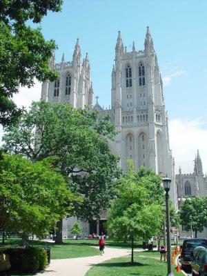 EXTERIOR OF THE NATIONAL CATHEDRAL THE SEVENTH LARGEST IN THE WORLD