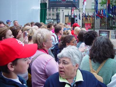 THE CROWD WAS LARGE AND VERY AGGRESSIVE