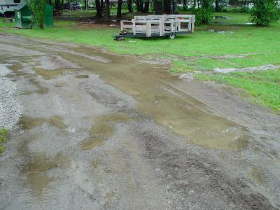 THE RIVER ROAD IN FRONT OF RV