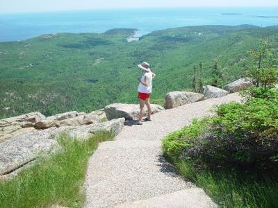 SARA LOVES THE SUMMIT OF CADILLIAC...........SITE OF OUR FINAL RESTING PLACE........
