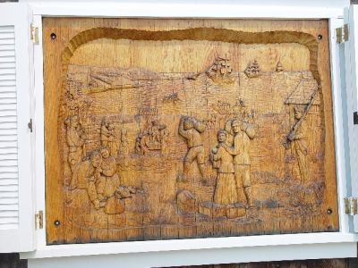 THE GREAT EXPLUSION IN WOOD CARVINGS