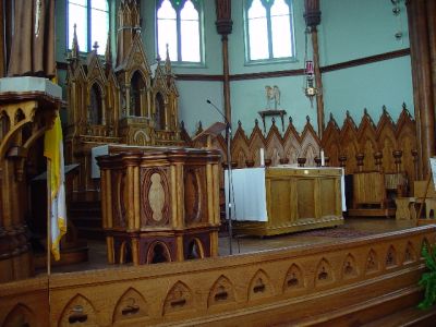 THE ALTAR FROM THE LEFT.............