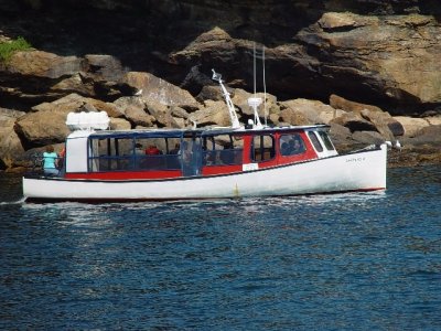 OURS WAS A TYPICAL PUFFIN TOURING BOAT-GLASS SIDES AND LOTS OF SEATING