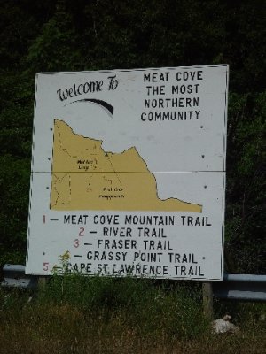 AT MEAT COVE YOU ARE AT THE END OF ANY ROADS IN CAPE BRETON