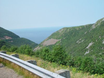 THE DROPS ON THE CABOT TRAIL KEPT SARA CLUTCHING HER SEAT BELT AT EVERY TURN