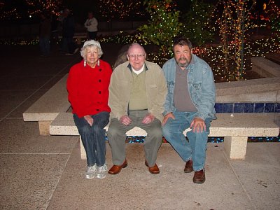 SARA, JACK MOORE (DON'S FIRST PRINCIPAL) AND DON TOURING THE PHOENIX LIGHTS