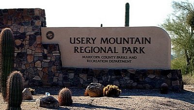 ENTRANCE TO USERY MOUNTAIN REGIONAL PARK-AN ABSOLUTE JEWEL IN THE VALLEY AND A MUST SEE