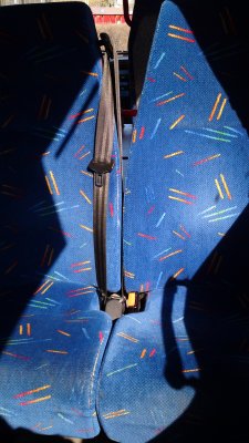 Shadows on the bus seats