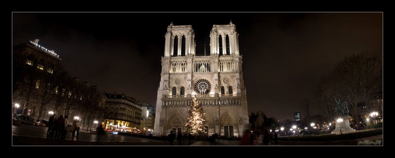 Notre Dame de Paris at night